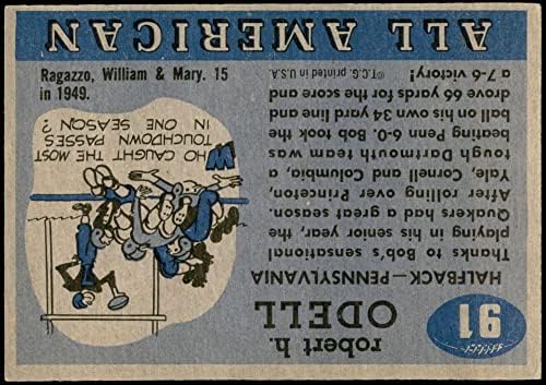 1955 Topps 91 בוב אודל אקס+ פנסילבניה