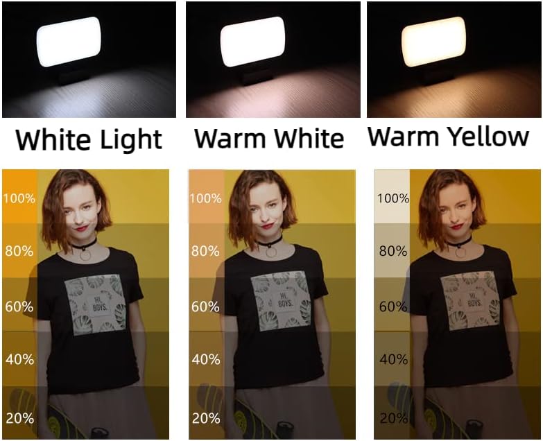 זום שיחת תאורה עם 3 מצבי אור מתכוונן ללימוד וידאו סלפי אור עבור מרחוק עבודה עבור הזרמה בשידור חי איפור