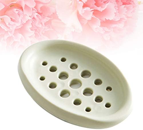 קבילוק 1 מחשב סגלגל צורת יצירתי פשוט סבון מקרה סבון צלחת סבון מגש שאינו סיליקון תיבת ניקוז עבור מקלחת מטבח