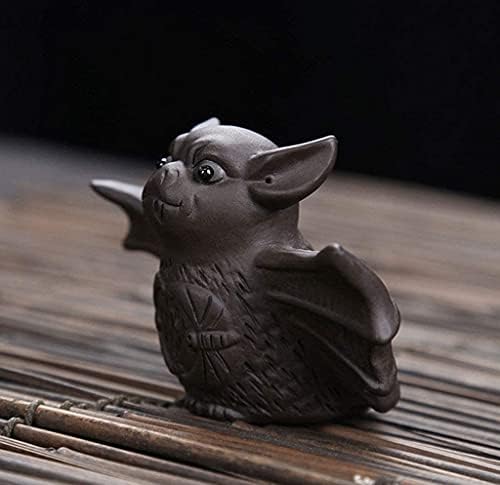 סיני ייקסינג עטלף פסלון תה חיית מחמד, קרמיקה עטלף תה חיית מחמד חיית מחמד קישוט קישוט למשרד ביתי