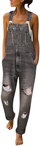 נשים סרבלי סקסי נשים מקרית למתוח מתכוונן ג 'ינס סינר סרבל ג' ינס מכנסיים סרבלי סרבל נשים