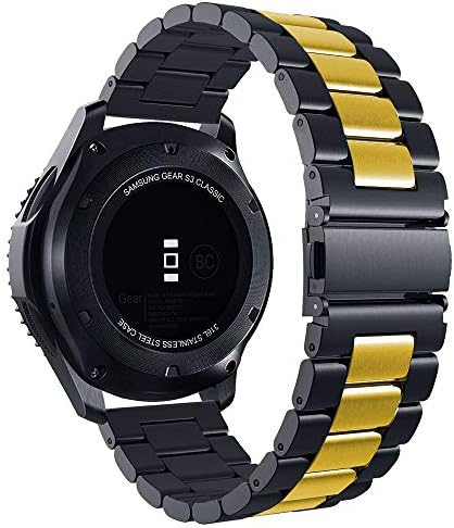 פס Spinye תואם ל- Galaxy Watch 42 ממ / Galaxy Watch 4 / פעיל / פעיל 2, 20 ממ רצועת החלפת מתכת נירוסטה לרצועת