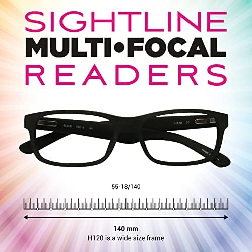 Sightline H 120 משקפי קריאה מולטיפוקוס פרוגרסיביים פרימיום איכות אצטט מסגרת AR עדשות מצופות