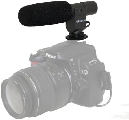 Polaroid Pro Video Condenser Microphon Microphone עבור Samsung SMX-F43, F44, F40, F54, F50, F53, H204,