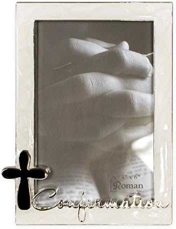 Roman Giftware Inc, Caroline Collection, אישור, 7 מסגרת אישור 4x6, דתית, מעוררת השראה, עמידה