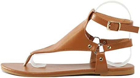 סנדלי חוטיני גואנגיואן נשים גומי חלול עקב נעליים רומיות נעלי קיץ עם כרית נוחה נעלי בית הליכה