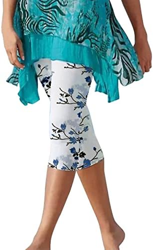 תלבושות קיץ נשים נשים מכנסיים מזדמנים הדפסת פרחים מזדמנים מכנסיים קצרים פרחוניים מכנסיים חצוצים יוגה