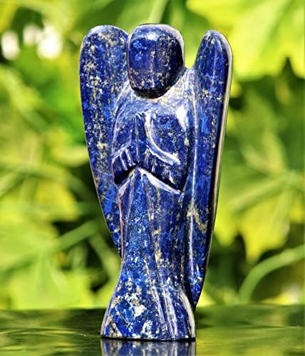 מעולה גדול ומלוטש כחול מלוטש Lazuli אבן קריסטל אבן בעבודת יד מלאך מלאך מלאך צ'אקרס מינרלים ריפוי אנרגיה
