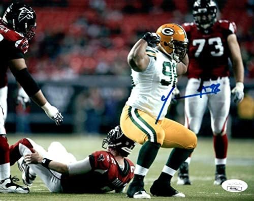 C.J. Wilson חתום חתימה 8x10 Photo Packers Sack חגיגה JSA AB54823 - תמונות NFL עם חתימה