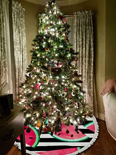 חצאיות עץ חג המולד של Xollar פסים גדולים בגודל 48 אינץ