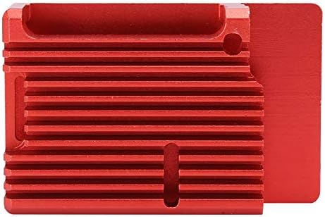 אחת לוח מחשבים עבור פטל פיי 4 ב מקרה מגן תיבת אלומיניום סגסוגת מקרה כיסוי אדום מארז