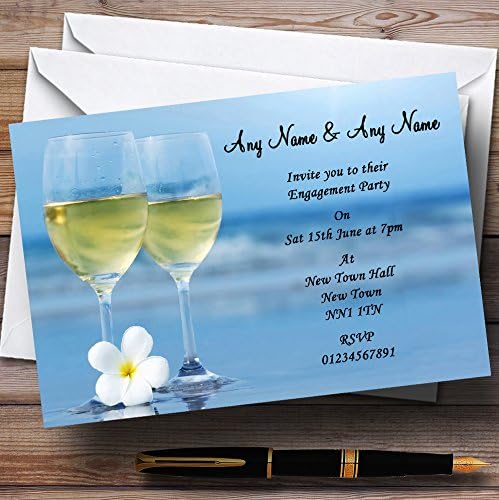 יין על מסיבת אירוסין חוף הזמנות בהתאמה אישית