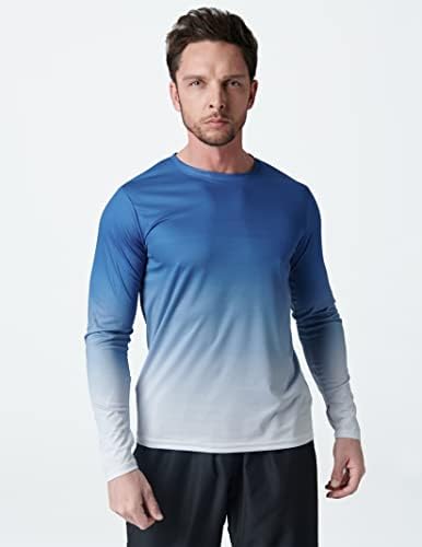 3 מארז: חולצות שרוול ארוך לגברים, חולצות פעילות ספורטיביות עם חורי אגודל