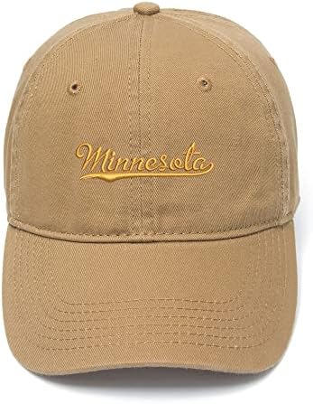 גברים בייסבול כובעי מינסוטה-מינסוטה רקום אבא כובע שטף כותנה כובע