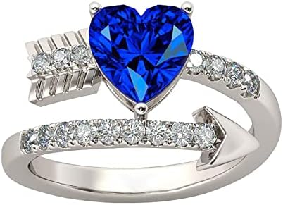 אישיות אהבה יצירתית טבעת טבעת יהלום טבעת נישואין לנשים טבעת קריסטל וינטג '