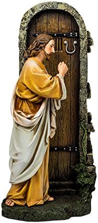 ישוע דופק בקולקציית רנסנס דלתות 12 אינץ 'פסל פסל אבן