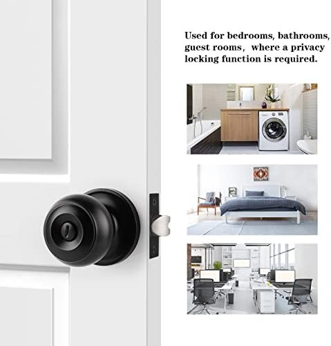 מעקב מטען דלתות שחורות מטות שחורות פרטיות מנעולי דלת פנים לחדר אמבטיה חדר שינה ללא מפתח ידיות דלת