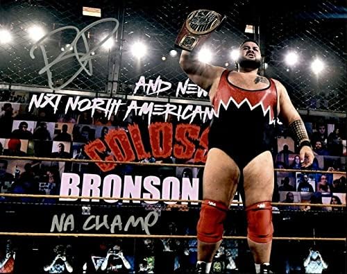 ברונסון ריד חתום וכתוב WWE NXT צפון אמריקה אלוף 8X10 צילום מס '2 - תמונות היאבקות חתימה