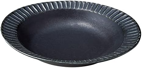セトモノホンポ צלחת קארי שחורה של סינוגי, 9.0 x 8.3 x 1.6 אינץ '(22.8 x 21