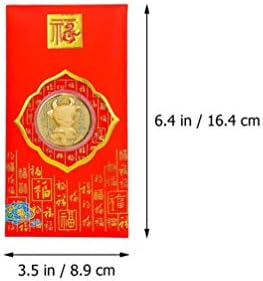 בגד ים סיני קלאסי אדום מעטפות הונגבאו חדש שנה אדום מעטפות שור גלגל המזלות לעטוף שקיות אדום מזל כסף