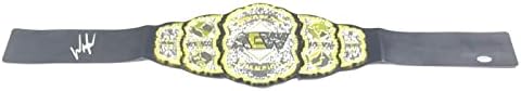 Wardlow חתמה על חגורת אליפות PSA/DNA AEW NXT היאבקות חתימה - גלימות היאבקות חתימה, גזעים וחגורות