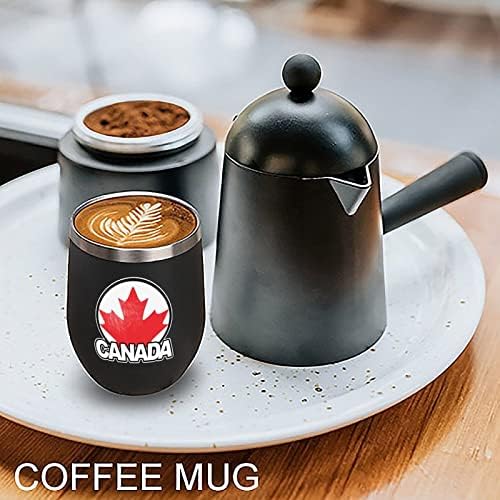 ספל קפה עלה מייפל קנדה ספל קפה 12 גרם כוס משקה נירוסטה כוס כוס עם מכסים עיצוב מתנה לנסיעות