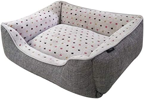 מוצרי SXNBH מיטת מחמד מחמד מיטת מחמד מחממת עצמית למלבן קטיפה בינונית קטנה
