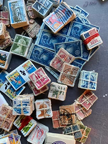 בולי דואר של חבילות וינטג ' ממדינות שונות-בחר מנטה או בוטל וצרור בולים בגודל 100