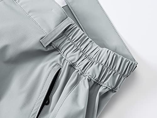 מכנסי טיול לנשים יוקייצ'ן מכנסיים קצרים מהיר של מכנסי רצועה מהיר של רצועת רצועה עם כיסים