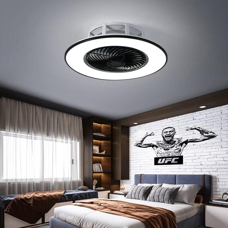 Chezmax תקרה מנורת מאוורר רכוב לחדר שינה סלון פינת אוכל למנורת מאוורר תקרה