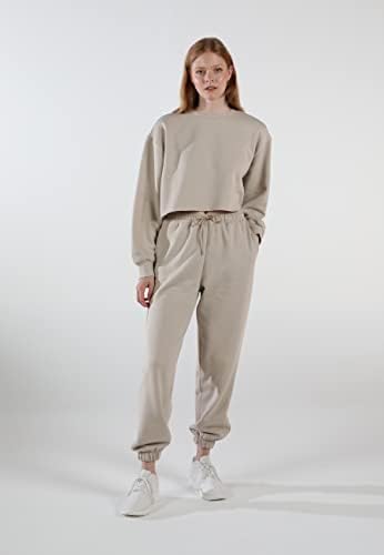 Eoselio Loungewear - מכנסי טרנינג רחבים לנשים - מכנסי מסלול ריצה נוחים לנשים
