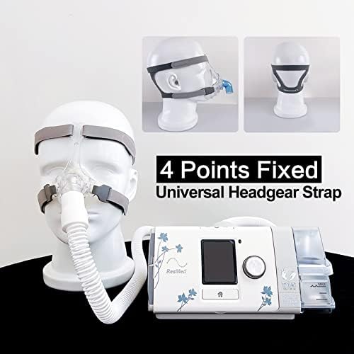 רצועת רצועת ראש רצועת ראש רצועת CPAP תואמת את מרבית מסכות האף והפנים המלאות של דום נשימה בשינה, חומר