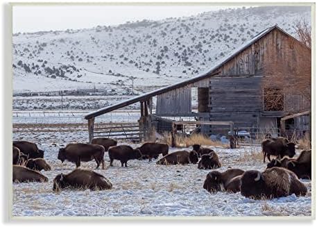 תעשיות סטופל רועות כפריות ביזון מושלג חקלאי נוף, עיצוב מאת ג'ף פו צילום