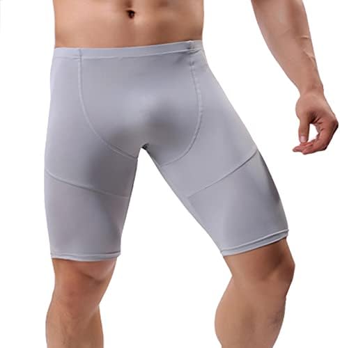 רשת Mufeng's גברים מגניבה דחיסה יבשה אימון יוגה מכנסיים קצרים צמודים ראו דרך חותלות אימון כושר מכנסי