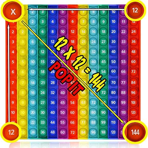 Envfri Ten Frame Pop It, צד כפול מתמטיקה צעצועים מקלים על מתח 1-20, מחזיק מפתחות למתנה לחג הפסחא,