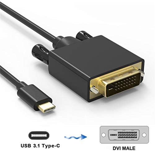 2Y6000 USB סוג C למתאם DVI מלא 1080p וידאו ממיר אודיו חוט כבל חוט כבל
