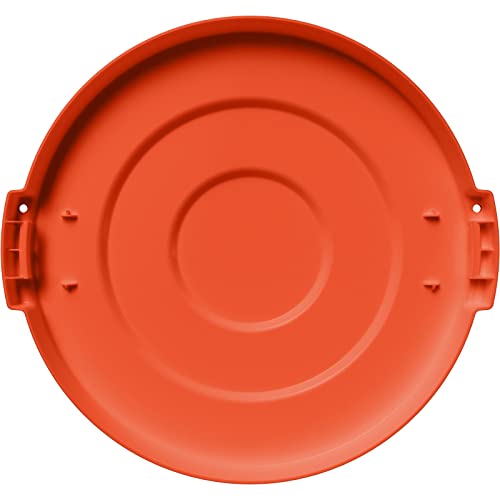 Carlisle Foodservice מוצרים Bronco ™ Orange 10 ליטר פסולת עגולה סל פח מכסה מיכל - 84101124
