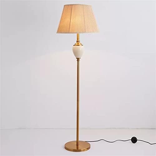 Ydjbj מנורת שולחן אנכית רצפה אור רצפה סלון אמריקאי בסגנון אירופאי מיטת חדר שינה בית חם