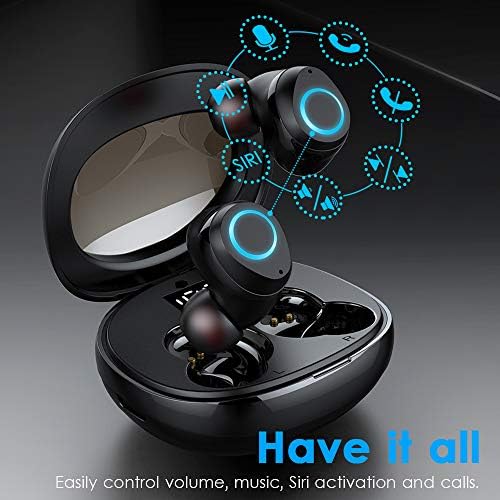 אוזניות אלחוטיות מוטסטיות, אוזניות Bluetooth 5.1 מיני אוזניות Bluetooth עם MIC HD, אוזניות אלחוטיות