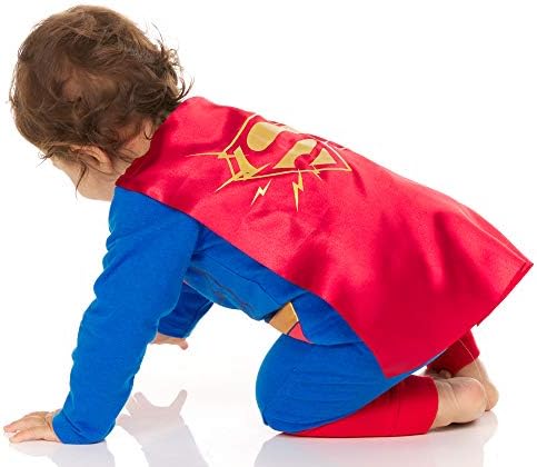 קומיקס תינוק בני גיבור תלבושות-לרכוס בגד גוף עם קייפ-תינוק סופרמן תלבושות ותינוק באטמן תלבושות