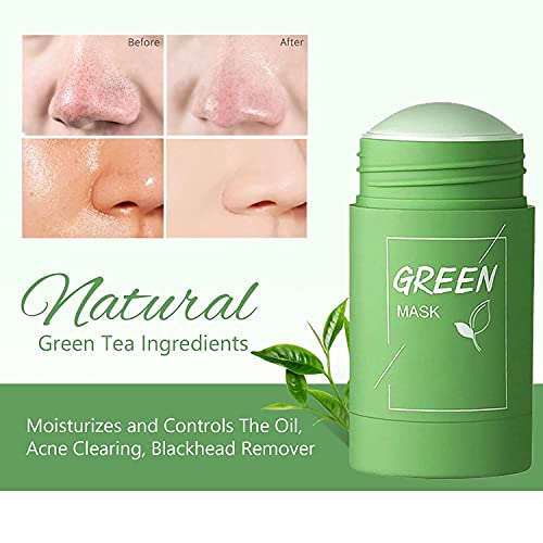 ירוק תה מסכת מקל עבור פנים, חטט מסיר, ירוק תה תמצית, עמוק נקבובית ניקוי, פנים לחות, התבהרות עור