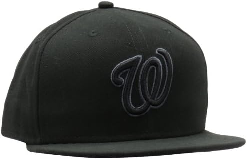 MLB וושינגטון אזרחי שחור ואפור 59 סביק כובע מצויד