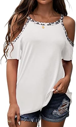 נשים שרוול קצר חולצות כתף אחת חולצות חולצות סירות סיר צוואר צוואר צוואר רוכב תחרה בראנץ 'מזויף שתי חולצות