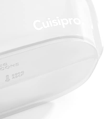 Cuisipro סטנד-אפ סיליקון, 44oz, 8.5 x 6.1 אינץ ', תיק לשימוש חוזר