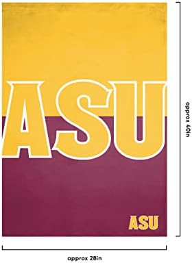 NCAA אריזונה סטייט סאן שדים יוניסקס דו צדדי כפול 40 x 28 לוגו צוות דגל אנכי, אנכי 40 x 28, גודל אחד