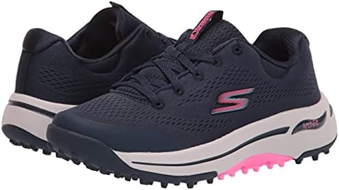 Skechers Women's Go Arch Fit נעליים גולף, נייבי/ורוד, 5.5