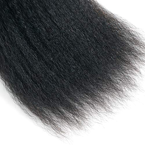 ברזילאי קינקי ישר שיער טבעי 1 צרור 95 גרם 16 אינץ 9 א לא מעובד ברזילאי יקי ישר שיער טבעי הרחבות