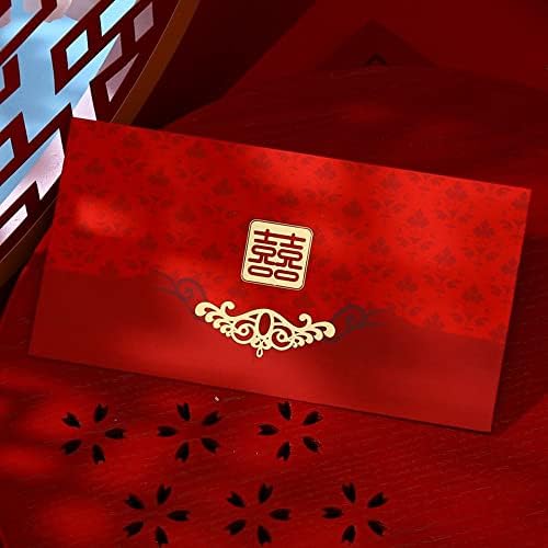 10 יחידות אדום מעטפות פו אופי הסיני הונגבאו אדום כיס עבור מזל כסף חדש שנה המשמח אדום מעטפות מתנת אריזה תיק