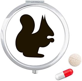 שחור סנאי בעלי החיים תיאור גלולת מקרה כיס רפואת אחסון תיבת מיכל מתקן