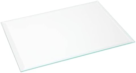 מלבן פלימור זכוכית משופעת שקופה 3 מ מ, 5 אינץ ' על 7 אינץ